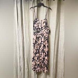 Free People pink/navy sundress